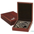 Rosewood 3 Piece Wine Set Box